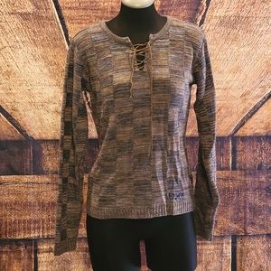 Lady Enyce Large basket weave knit sweater